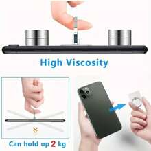 2 Packs Transparent Mobile Phone Ring Holder 360° Rotation Mobile Phone Ring Holder Mobile Phone Finger Holder Handheld Phone Grip For Phone Case (Round),Transparent Metal Ring Buckle PC Acrylic Transparent Ring Buckle Crystal Ring Buckle Bracket Mobile Phone Holder Compatible With IPhone, Android Phone, Gift For Birthday, Family, Friends Finger Ring Holder, Phone Accessories - Clear - View 4