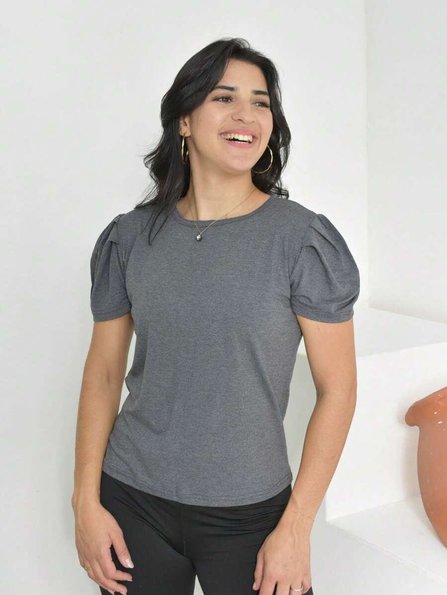 Women T-Shirts - Màu xám đen - Xem 1