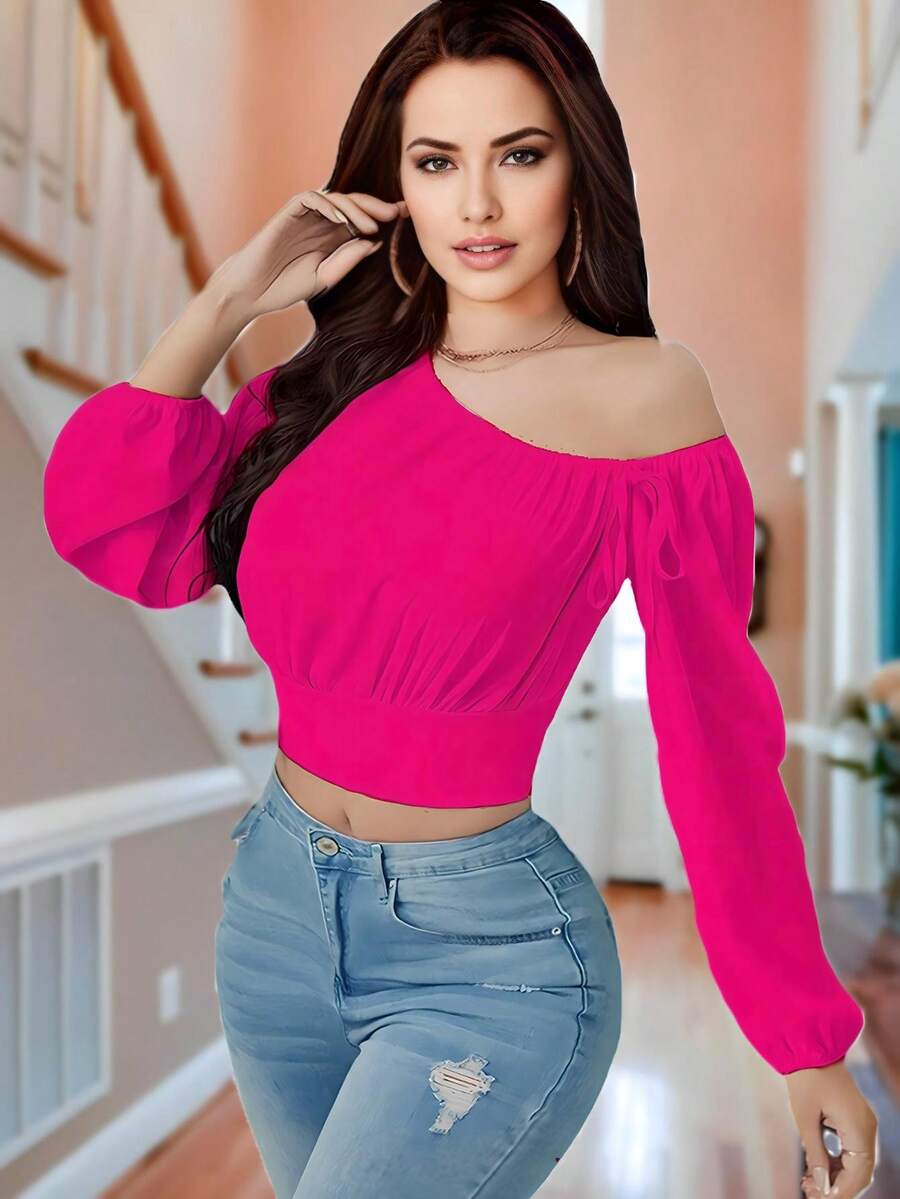 Women Tops - Rose Red - View 1