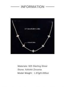 SereneSpark 1 chiếc vòng tay bạc 925 mạ vàng 18K, thích hợp cho tiệc tùng, lễ Phục Sinh và các dịp khác, trang sức tinh tế. - Bạc - Xem 9