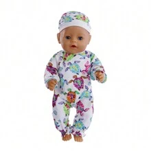 海洋动物主题娃娃衣服，鲨鱼海龟主题娃娃衣服适合 43-45 厘米新生儿娃娃和 17-18 英寸婴儿娃娃（不含娃娃），家居装饰 - 彩色 - 查看 9