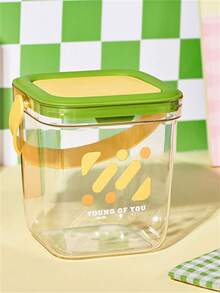 1入組【多巴胺】顏色對比手柄壓式垃圾桶，新款透明桌面廁所，家用客廳快速開蓋紙簍 - 彩色 - 查看 9