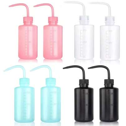 Tattoo Cleaning Bottles - 1/2 250ml White Pink Blue Black Spray Bottles, Succulent Plant Watering, Rinse Bottle Watering Tool, Economical Plastic Squeeze Cleaning Bottles For Medical Labs, Irrigation, Tattoo Supplies For Tattoo Beginners And Tattoo Artists