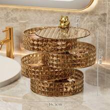 1pc Jewelry Cosmetic Fruit Tray Storage Box For Home, Student Dormitory Rotating Jewelry Organizer Rack Jewelry Case - Multicolor - View 14