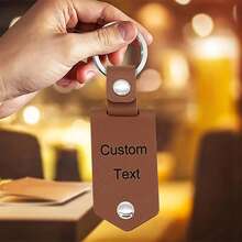 Customized Personalized Stainless Steel Leather Private Custom Carved Name Keychain Men's And Women's Fashion Names Engraved Buckle Schoolbag Pendant Key Chain DIY Gifts Mother's Day, Father's Day, Valentine's Day, Birthday, Anniversary Graduation High-End Gifts