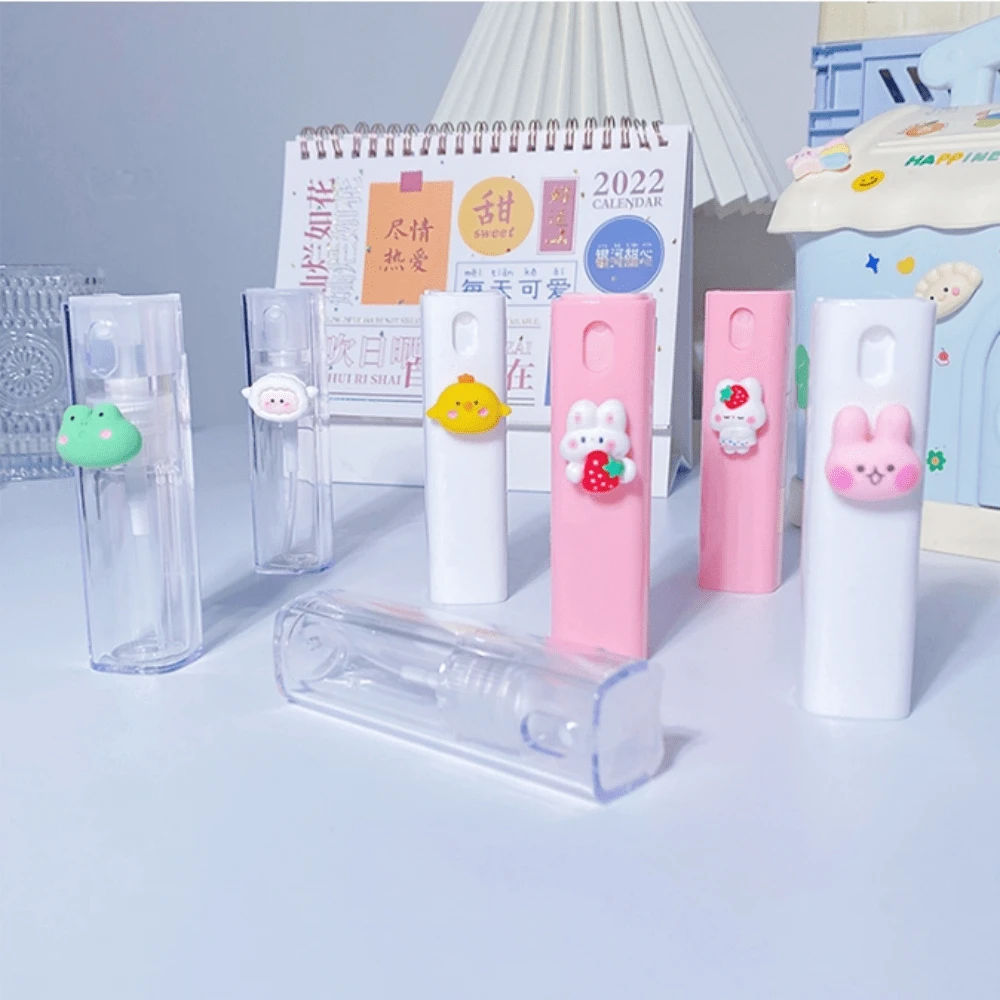 Cute Cartoon Spray Bottle, 1pc 10ml | Pink/Transparent Small Delicate Refillable Portable Water Sprayer For Cosmetics, Alcohol Dispenser, Ideal For Travel And Daily Use In Dorm Or Home - Multicolor - View 1