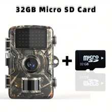 Wildtier Kamera mit 1080p hoher Auflösung, Wildkamera für Outdoor, Nachtsicht, Bewegungserkennung, Audio-Alarm, Wandmontage, IP66 wasserdicht, PIR Nachtsicht, 0,8s Bewegungserkennung, ausgelöst, Kamera mit 1080P HD Auflösung, ideal für Outdoor Jagd und Wildbeobachtung.