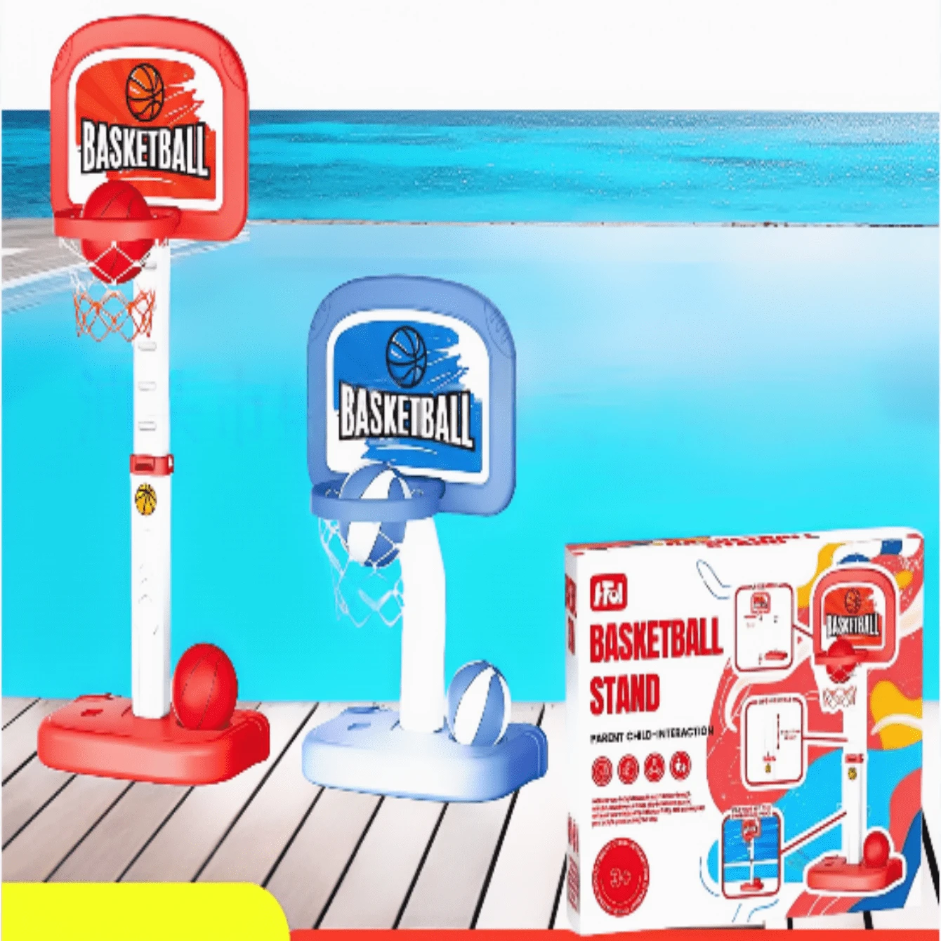 泳池籃球架 - 水上運動和健身玩具 - 泳池籃球架 - 查看 1