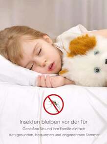 Cortina Mosquitera para Puertas Permite Entrada Aire Fresco para Puerta de Sala de Estar Puerta de Patio, Negro - Multicolor - Ver 2