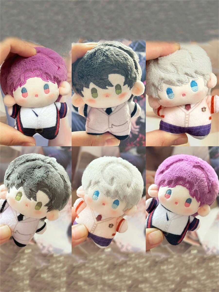 爱与深空海绵毛绒娃娃 10 厘米吊坠背包装饰生日礼物送给女朋友、男朋友或朋友 - 彩色 - 查看 1