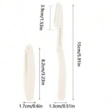 6pcs Safety Foldable Eyebrow Razors, Stainless Steel Blade Beauty Tool For Beginners - Multicolor - View 11