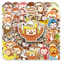 50 Piece Funny Cute Monkey Waterproof Stickers DIY For Phones Laptop Skateboard Creative Graffiti Car Motor Sticker - Multicolor - View 3