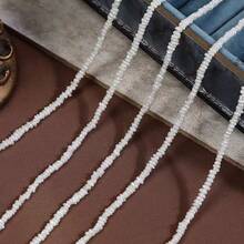 1 chiếc vòng cổ ngọc trai Keshi Baby nhỏ tự nhiên 4-5mm, hình dạng phẳng Baroque bất đối xứng với các đường tăng trưởng và khuyết điểm, thanh lịch và đa năng, thích hợp cho ngày lễ và đồ trang sức cao cấp tối giản, phong cách đơn giản, vòng cổ ngọc trai trắng, hoàn hảo cho lời cầu hôn, đính hôn, đám cưới, ngày của mẹ, ngày lễ tình nhân, đồ trang sức cô dâu, phụ kiện cô dâu, mùa cưới, tiệc tùng và phong cách kỳ nghỉ - vòng cổ ngọc trai nhỏ màu trắng - Xem 4