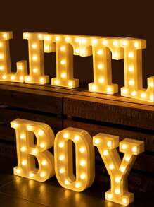 Decorative Letters With Bluelander LED Lights (AA Batteries Included) - T - 查看 4