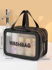 3件/1件双层旅行化妆包，洗漱包，手提包，化妆包，沙滩包，干湿分离袋，游泳包，女生化妆包，护肤包，卫生巾袋，防水旅行洗衣袋，带挂钩多功能收纳袋，防水袋，适用于洗漱包、化妆包、收纳、化妆品整理、化妆品收纳盒、小型化妆包、化妆包、圣诞礼物、小袋子、手拿包/小手提包、化妆品整理盒、小袋子、刷子收纳盒、迷你袋、大容量袋、女士礼物、圣诞礼物、女士礼物创意、小袋子、化妆包、旅行必备 - 彩色 - 查看 9