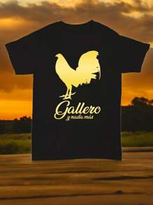 Playera Gallero Y Nada Mas - Negro - Ver 1