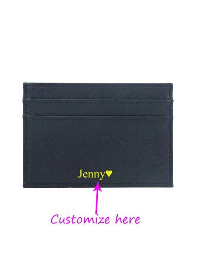 Customized 1pc PU Leather Men Credit Card Holder Personalize Initials Slim Card Wallet Monogram Name Card Case Women DIY Present Letter Portable,Multifunction,Versatile,Lightweight,Functional,Practical Fashionable,Colorful,Contracted,Kawaii,Vacay Vibes/Vacation,Minimalist,Basics Hot Pink,Royal Blue,Burgundy Red Custom,Unique Finds,Winter Fashion,Christmas/Holiday Gift,Personalized Gifts For Women,Purses And Bags Ideal Gifts For Him Her,Boyfriend,Girlfriend,Friends For Anniversaries,For Christmas,For Holiday/ Vacation,For Outdoors/Outings/Travel/Hiking/Stadium/Sports/Climbing,School Supplies,Back To School,School Gift,For Office,For School,For Classroom,For Teacher Gifts,For University,For Colleague,For Dorm Rooms,For Teacher,For Boys And Girls,For Teenagers,Junior High School Students,Middle School Students,High School Senior High School Students,College Students,University Students,Freshman,Sophomore,Underclassmen,Customized Wallets & Cardholders,Vintage,Large Capacity
