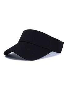 1入組中性純色平頂遮陽帽，防曬帽，棒球帽，夏季跑步和戶外活動必備 - A - 查看 4