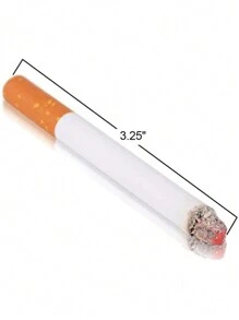 CLESEN Prank Fake Smoking Toy, Realistic Smoke Effect Model, Joke Prop, Magic Prop, Halloween Costume Accessory, Movie/Game/Cartoon Props - Burnt Orange - View 1