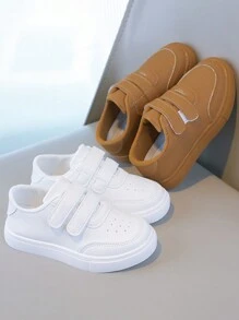 1 par de zapatos suaves antideslizantes para bebés/infantes unisex, de 1 a 5 años, para primavera/otoño - Blanco - Ver 1