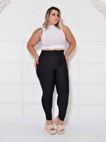 Plus Size Pants - màu đen - Xem 5