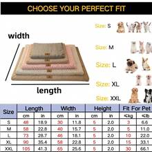 1 Tấm Thảm Thú Cưng Dày Sang Trọng Hình Chữ Nhật Có Thể Tháo Rời Và Giặt Được, Giường Cho Chó/Mèo Dành Cho Thú Cưng Cỡ Vừa Và Lớn, Phổ Biến Bốn Mùa, Thích Hợp Cho Mọi Kích Cỡ Của Chó Và Mèo - Hồng - Xem 3