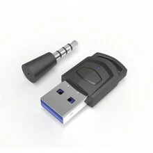 TOPWOLF Bt 5.0 音频适配器兼容 PS4，兼容游戏机发射器升级核心功能即插即用小尺寸稳定流畅兼容 /PS4/PC 蓝牙发射器 - 黑色 - 查看 7