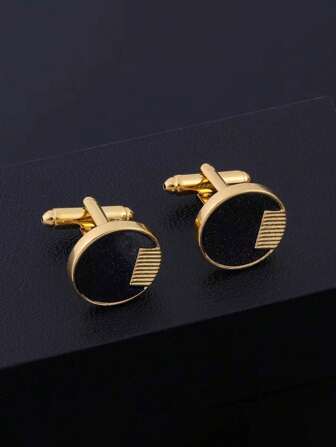 Fashionabla och populära män runda manschettknappar legering för smycken present och för en elegant look