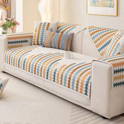 1 Stück Chenille Vier Jahreszeiten Universal Anti-Rutsch Sofa Kissen, geeignet für 1/2/3/4/5-Sitzer Sofa im Wohnzimmer, Schlafzimmer und Büro, haustierfreundlicher Möbelschutz - maschinenwaschbar und wasserwaschbar Sofa Kissen