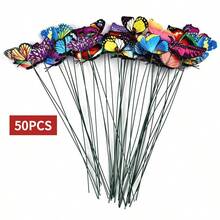 30 Chiếc Mô Phỏng Bướm/Ong/ Chuồn Chuồn Cọc Trang Trí Bướm Nhiều Màu Sắc Thích Hợp Cho Gia Đình, Chậu Trồng Cây, Sân Vườn Và Trang Trí Tiệc - 30 con bướm - Xem 14