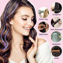 Phần mở rộng tóc Tinsel Ngày 4 tháng 7 Bộ dụng cụ kéo tóc Tinsel Tóc thần tiên, với dụng cụ Tóc Tinsel Hạt nối tóc Loại bỏ Kìm Kéo móc nối tóc 12 màu Tóc Tinsel Chịu nhiệt Tóc lấp lánh lấp lánh cho bữa tiệc Giáng sinh năm mới (48 inch) - Nhiều màu - Xem 6