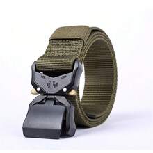 1入組男士快拆釦腰帶，熱銷跨境尼龍和帆布腰帶，適用於戶外、戰術和日常使用 - 多色 - 查看 13