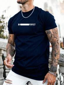 Men T-Shirts - 藏蓝色 - 查看 1