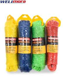 Soga De Seguridad Nylon Trenzada (5mm x 10M) Cuerda Industrial Multiusos De Alta Resistencia Para Proyectos De Construcción, Transporte, Camping, Bricolaje Y Más - Herramientas Profesionales TOOLTREX - Verde - Ver 1