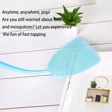 مصيدة الذباب اليدوية 3 قطع / 2 قطع / 1 قطعة، قاتل الحشرات المنزلية و الحشرات في السكن الجامعي ، مقبض طويل متين ، لا يسهل كسره