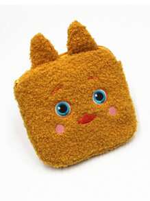 Women's Mini Multi-Functional Menstrual Sanitary Bag Cartoon Plush - 黃色 - 查看 4