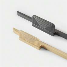 1入組銅色刷紋櫥柜把手，鋅合金珍珠灰色櫥櫃拉手，家具衣櫃門把手，廚房家具手柄硬體