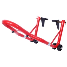 Motorcycle Stand 1000LB Sport Bike Front And Rear Wheel Lift Swingarm Paddock Stands Black U   Red - Red - View 8