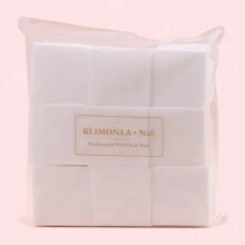 klimonla 500pcs/Bag Disposable Non-Woven Nail Cleansing Pads, Nail Polish Remover Wipes, Thick And Non-Falling Cleaning Cloths For Manicure, Wet And Dry Use Nails Nails Supplies Nail Stuff - Multicolor - View 9