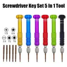 1pc 5-In-1 Multifunctional Small Screwdriver Kit Repair Tool For Eyeglass, Fashion Glasses, Electronics, Cellphone, Jewelry And More Glasses Accessories For Women - Multicolor - View 4
