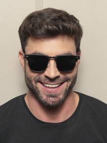 Men Fashion Glasses - 黑褐色 - 查看 2