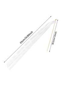 10/20pcs Ribbon Wands With Triple Ribbon And Gold Bell Party Wand Party Favors Streamers Ribbon Sticks Magic Fairy Wands For Wedding Decors Best Gifts, Wedding Decor, Home Decor, Room Decor Bride Birthday Graduation Birthday Decorations Party Decorations Bachelorette