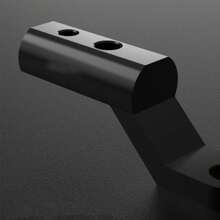 1 件黑色 CNC 铝合金多功能延长支架、后视镜支架、灯座、手机支架、摩托车延长器、越野车、电动自行车、踏板车、通用 - 均碼 - 查看 6