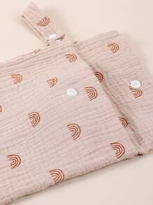 1pc Soft Printed Multifunctional Nursing Bag For Stroller, Bottle Storage Bag, Tote Bag - Multicolor - View 8