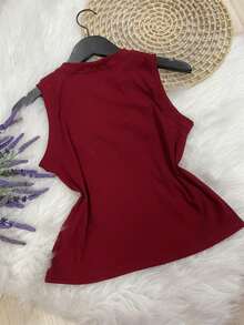 Women Tank Tops & Camis - 紅色 - 查看 2