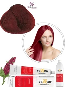 Yellow Alfaparf Tinte Profesional 100ml + Peróxido tono a Elegir - 5.66S CASTAÑO CLARO ROJO SUPER INTENSO - Ver 1