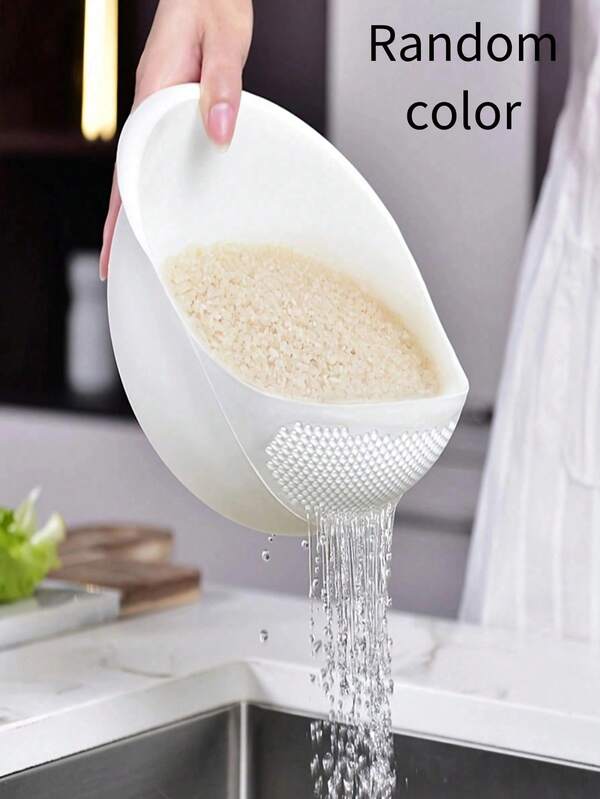 1pc Multifunctional Rice Washer & Vegetable Basin & Fruit Plate, Kitchen Stuff Camping