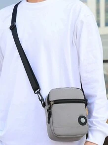 Mini Crossbody Bag Shoulder Bag For Men, Small Messenger Satchel Bag For Women Back To School Students Commute Sling Bag For Man Man Bag Cross Body Bag Side Bag School Supplies Fall Messenger Bag Bag For Man Cylinder Bag Old Money Halloween Christmas - Multicolor - View 4