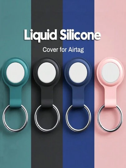 Silicone Protective Case For Airtag Locator, Pet Tracker, Anti-Lost Device, Keychain, Waterproof Protective Cover, Soft Airtag2 2025 Tracker Protective Shell