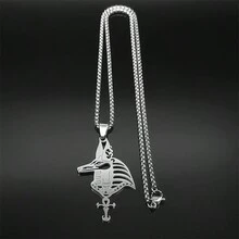 New Anubis Symbol Men's Pendant Retro Stainless Steel Necklace, Life Of Symbol - A - View 4